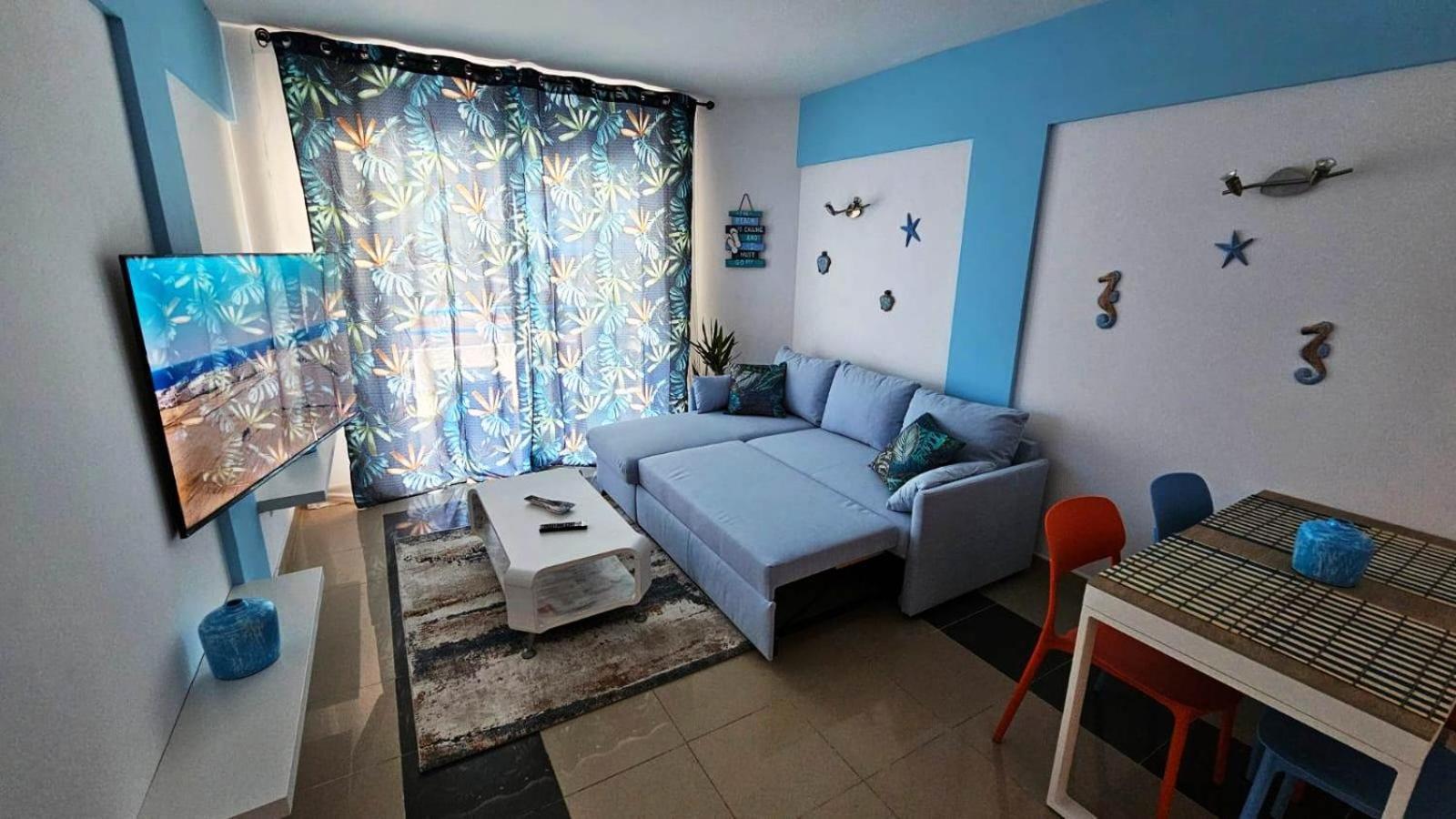 Blue Bay Paradise - Beach Front Apartment With Sea View Playa Paraíso Eksteriør billede