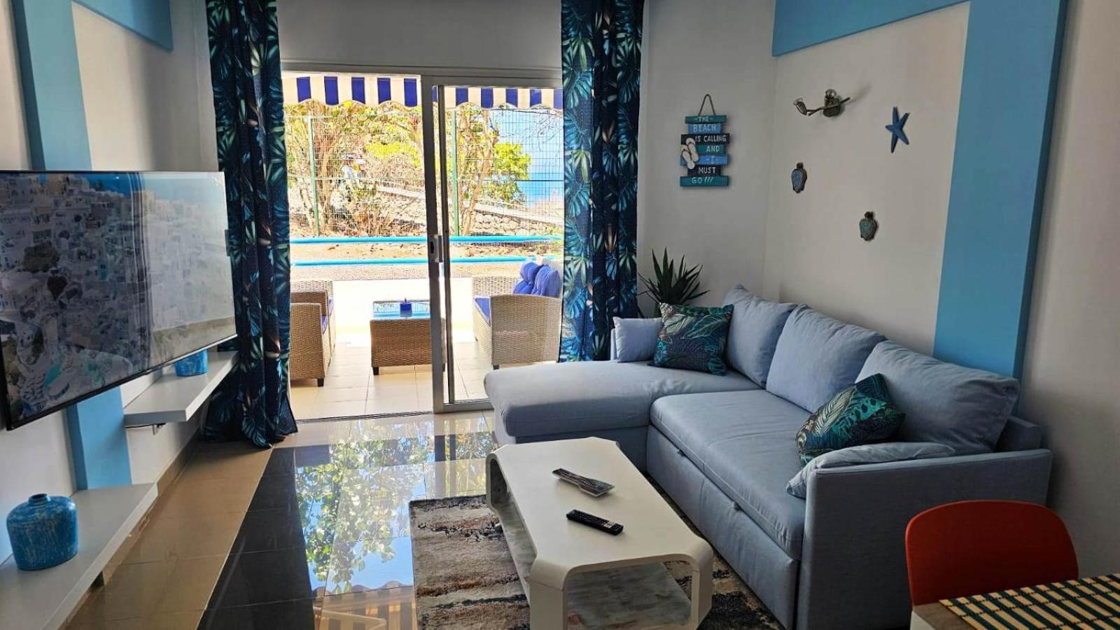 Blue Bay Paradise - Beach Front Apartment With Sea View Playa Paraíso Eksteriør billede